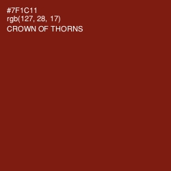 #7F1C11 - Crown of Thorns Color Image